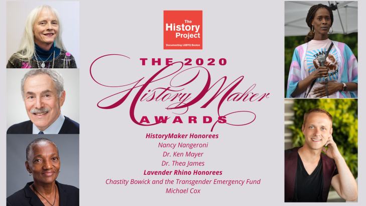 2020 HistoryMakerAwards Honorees: Nancy Nangeroni, Dr. Ken Mayer, Dr. Thea James | 2020 Lavender Rhino Honorees: Chastity Bowick, Michael Cox