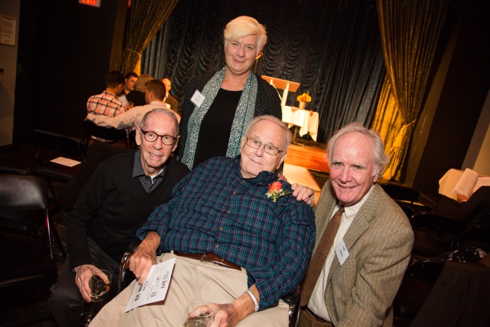 Larry Kessler at the 2017 HistoryMaker Awards with (left to right) Gary Sandison, Cheryl Schaffer, and Jim Carroll, photograph by Matt Kurkowski, xocialight.com