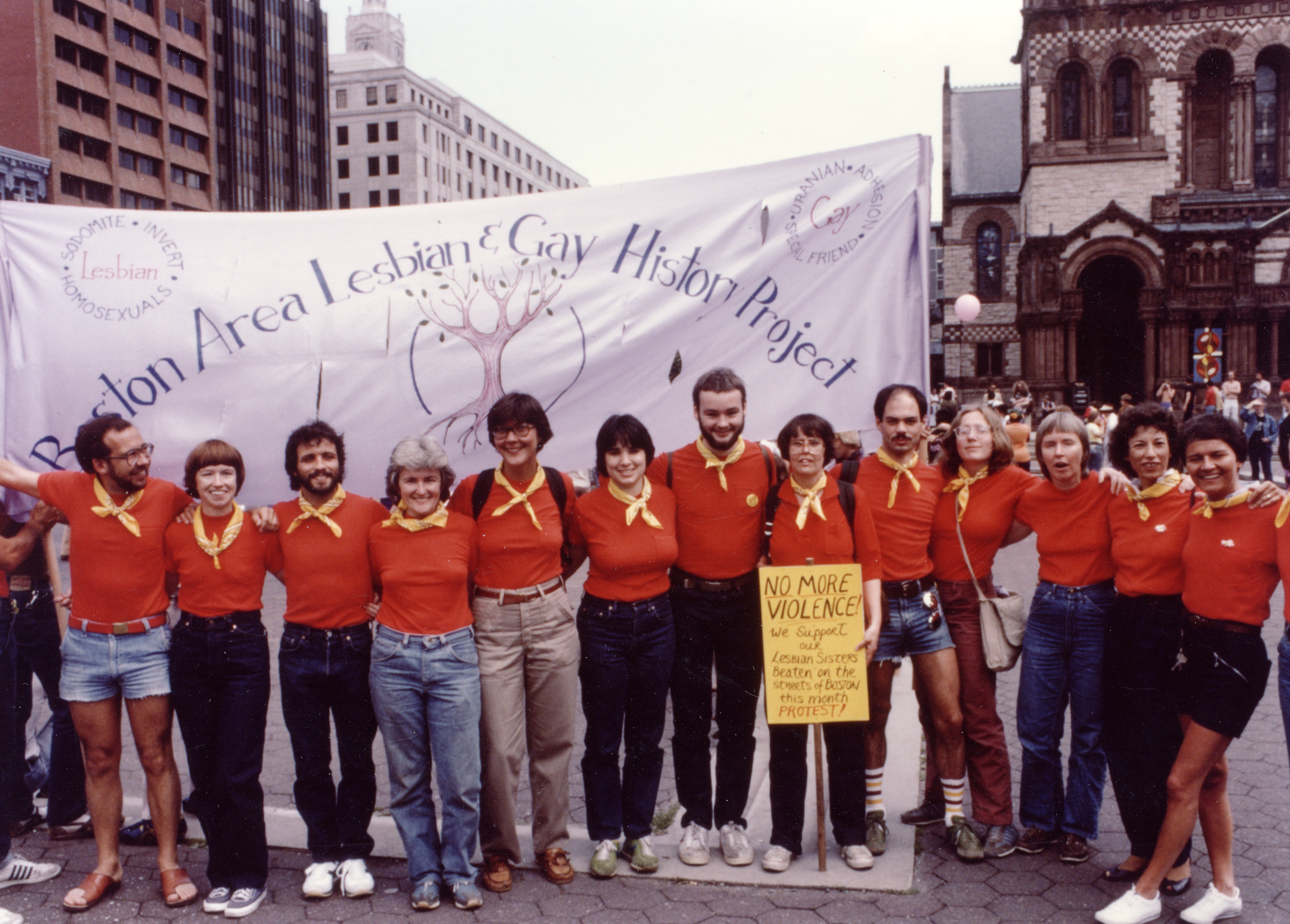 Pride, c.1980. Boston Area Lesbian & Gay History Project in Copley Square
