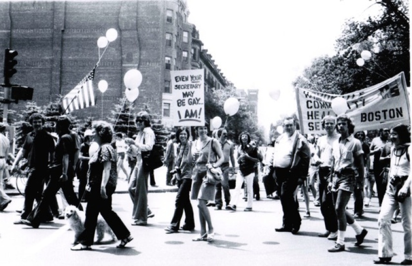 New England Gay Pride, Boston, 1974, by Pat Donohue