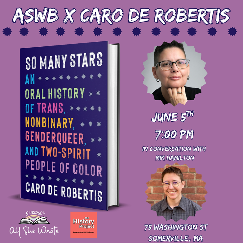 Author Talk: So Many Stars: An Oral History by Caro DeRobertis