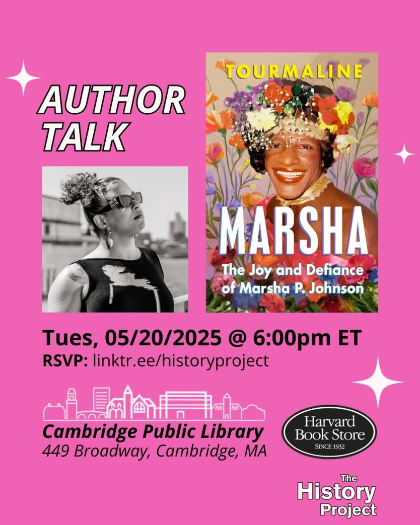 Author Talk: Marsha: The Joy and Defiance of Marsha P. Johnson by Tourmaline